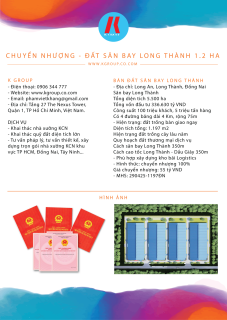 BÁN ĐẤT SÂN BAY LONG THÀNH 1.2 HA